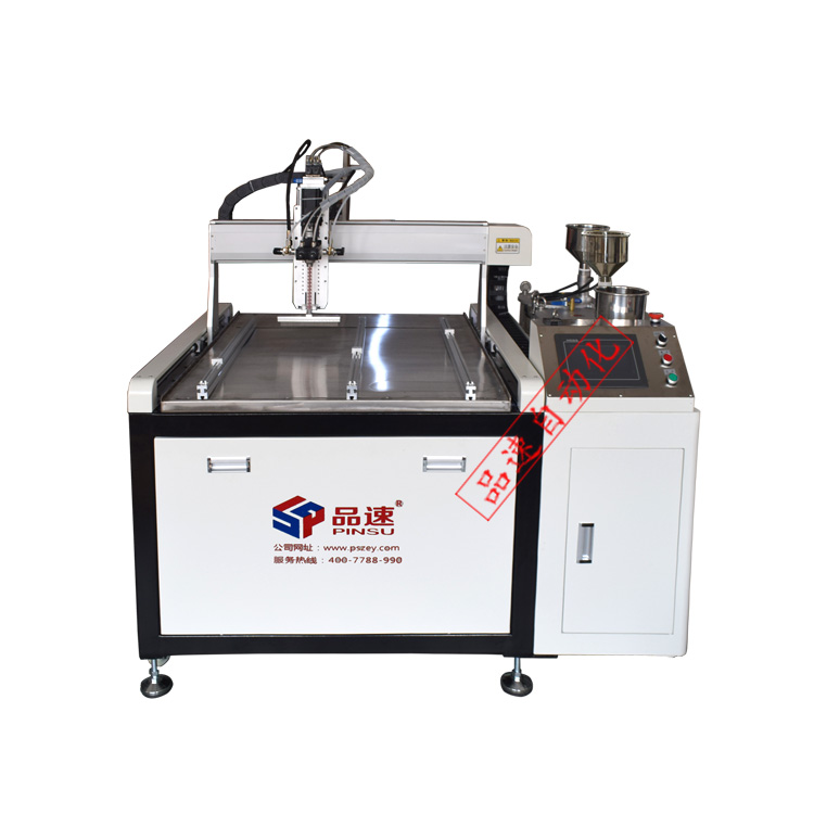 What materials need to be prepared in advance for the glue filling machine sample?